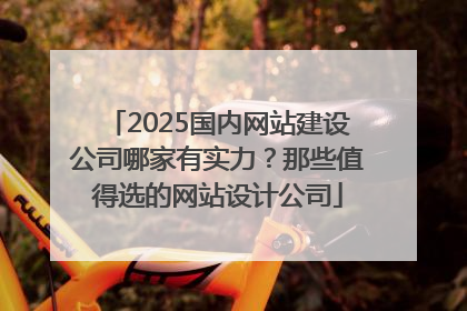 2025国内网站建设公司哪家有实力？那些值得选的网站设计公司