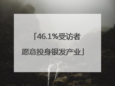 46.1%受访者愿意投身银发产业